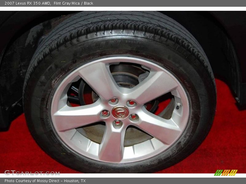 Flint Gray Mica / Black 2007 Lexus RX 350 AWD