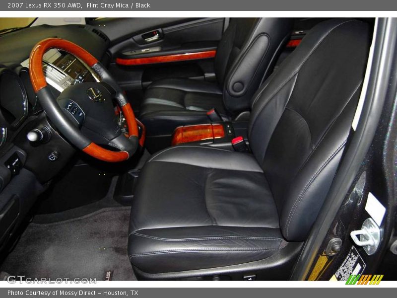 Flint Gray Mica / Black 2007 Lexus RX 350 AWD