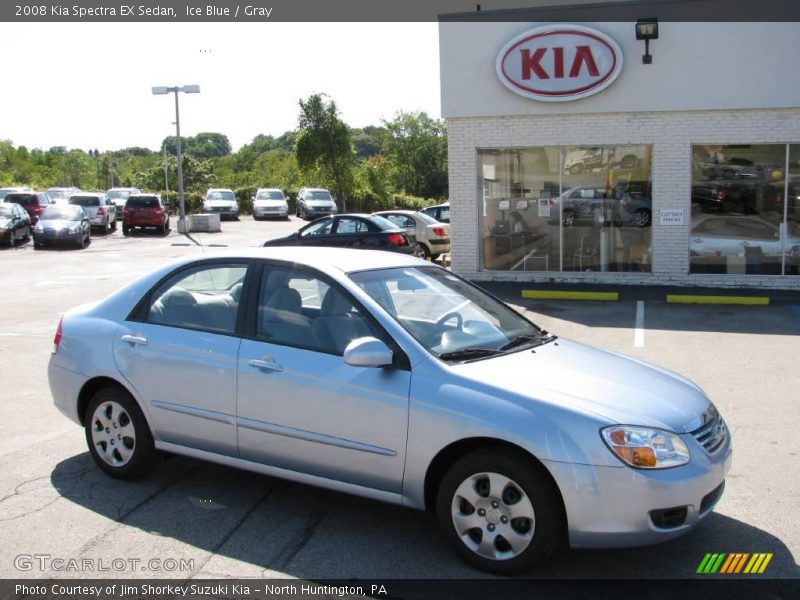 Ice Blue / Gray 2008 Kia Spectra EX Sedan