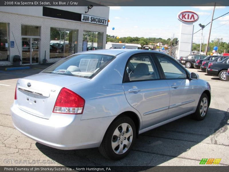 Ice Blue / Gray 2008 Kia Spectra EX Sedan