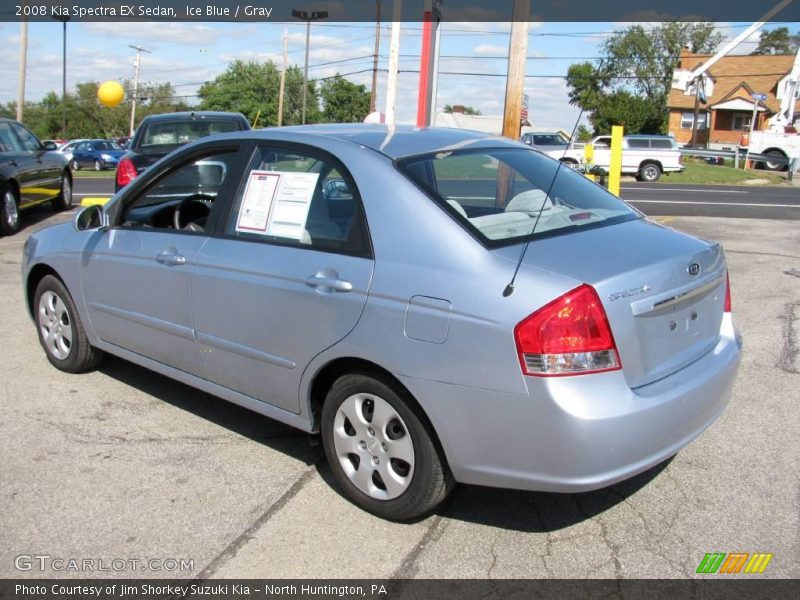 Ice Blue / Gray 2008 Kia Spectra EX Sedan