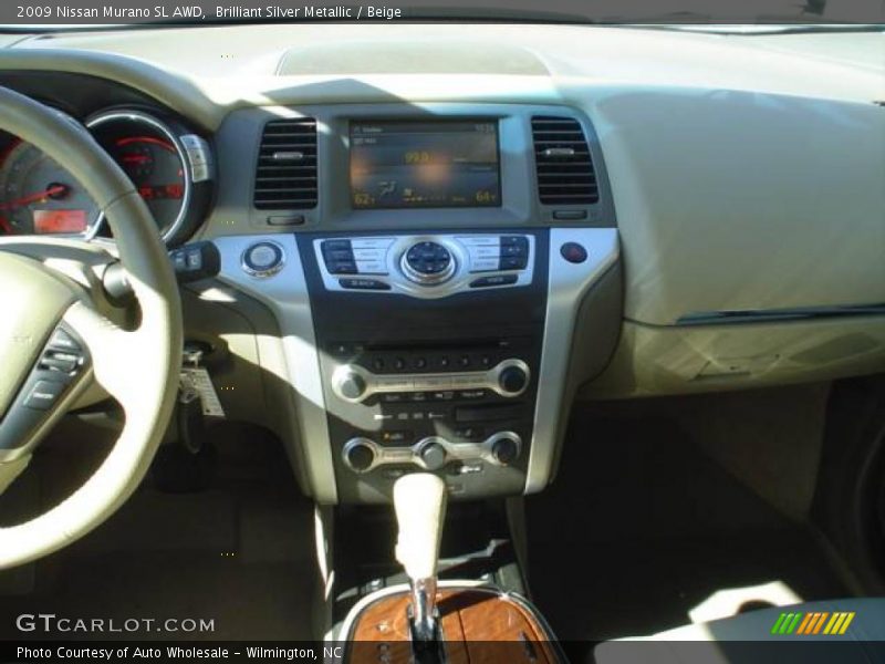 Brilliant Silver Metallic / Beige 2009 Nissan Murano SL AWD