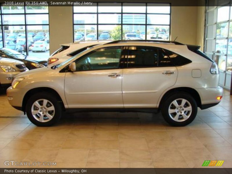 Savannah Metallic / Ivory 2008 Lexus RX 350 AWD