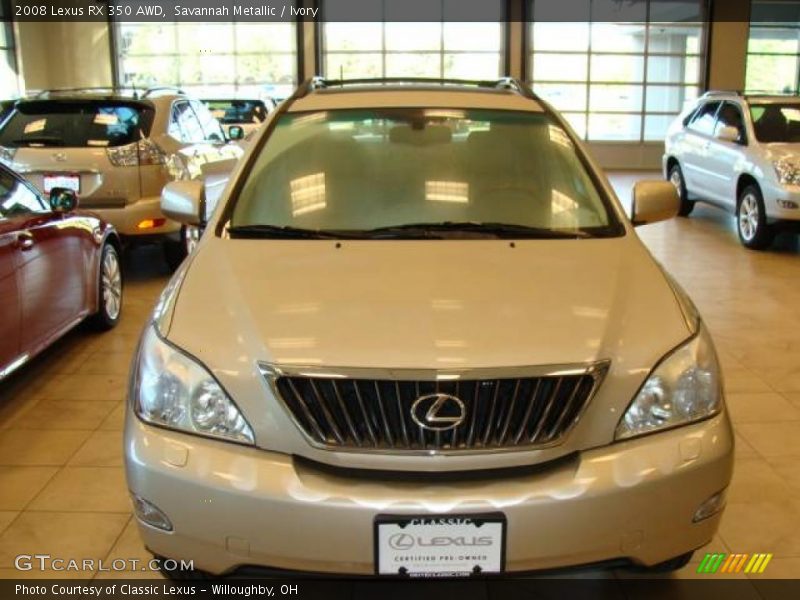 Savannah Metallic / Ivory 2008 Lexus RX 350 AWD