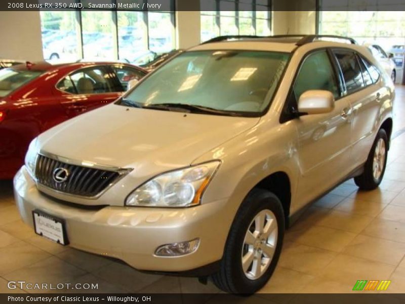 Savannah Metallic / Ivory 2008 Lexus RX 350 AWD