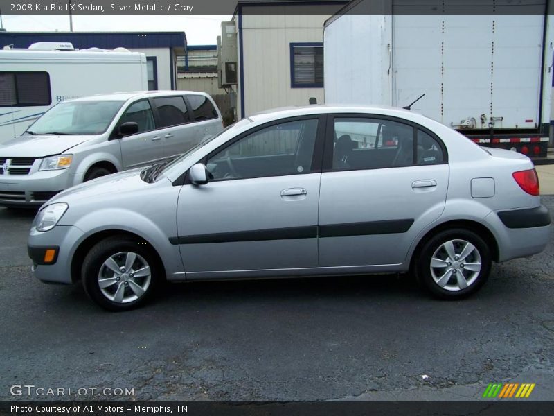Silver Metallic / Gray 2008 Kia Rio LX Sedan
