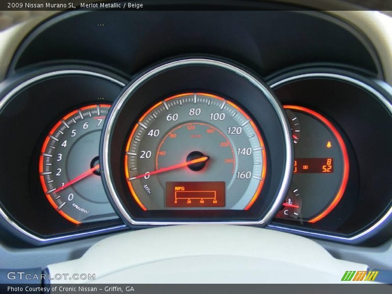 Merlot Metallic / Beige 2009 Nissan Murano SL