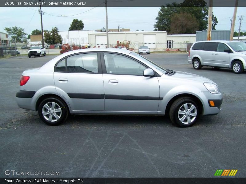 Silver Metallic / Gray 2008 Kia Rio LX Sedan