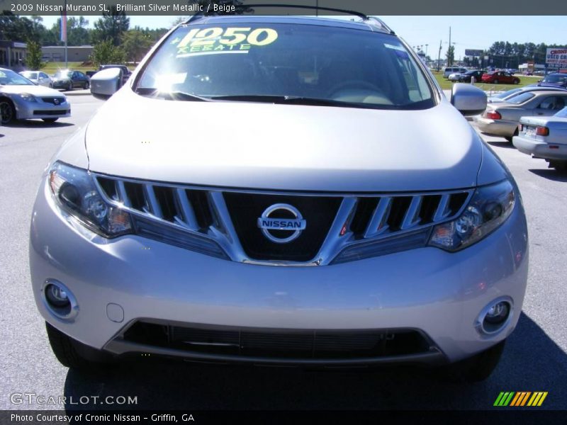 Brilliant Silver Metallic / Beige 2009 Nissan Murano SL