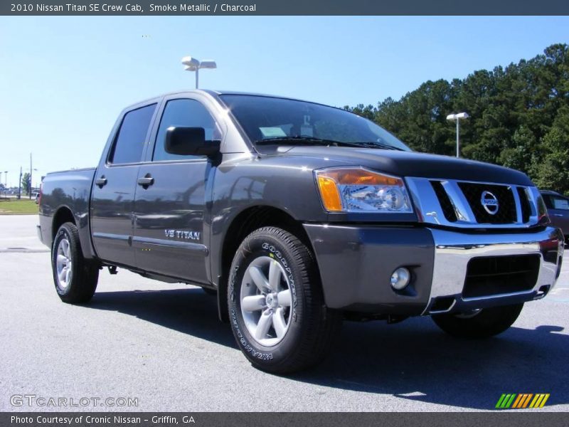 Smoke Metallic / Charcoal 2010 Nissan Titan SE Crew Cab
