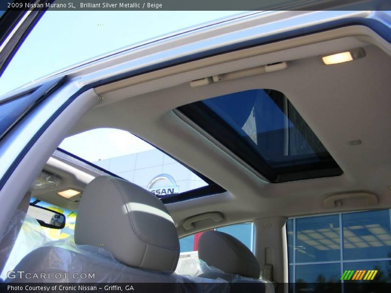 Brilliant Silver Metallic / Beige 2009 Nissan Murano SL