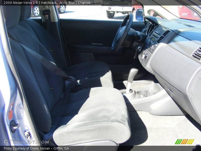 Arctic Blue / Charcoal 2009 Nissan Versa 1.8 S Hatchback
