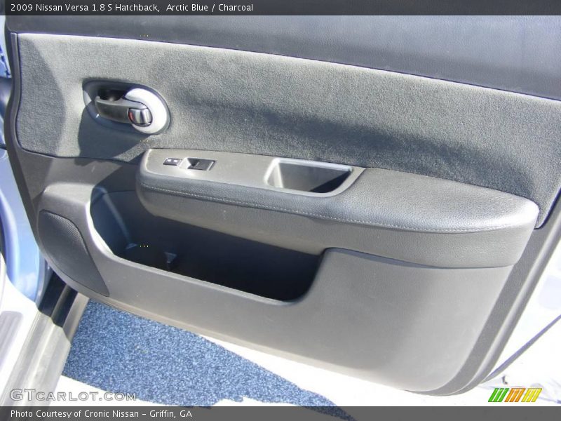 Arctic Blue / Charcoal 2009 Nissan Versa 1.8 S Hatchback
