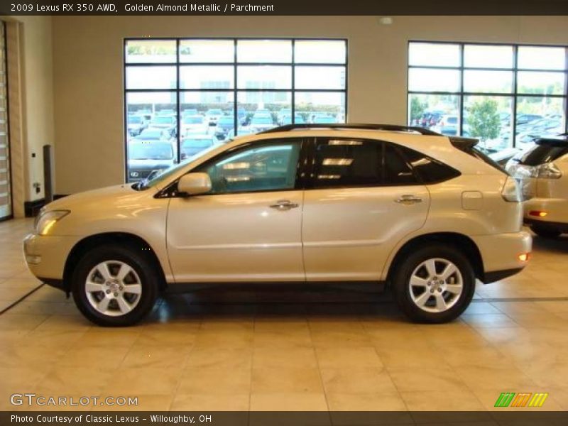 Golden Almond Metallic / Parchment 2009 Lexus RX 350 AWD