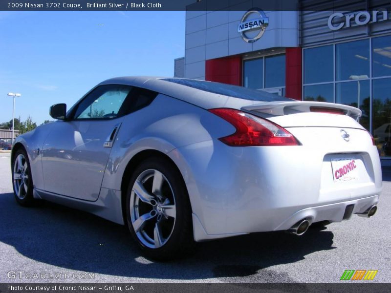 Brilliant Silver / Black Cloth 2009 Nissan 370Z Coupe