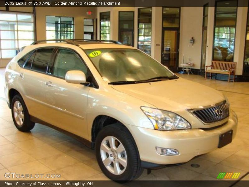 Golden Almond Metallic / Parchment 2009 Lexus RX 350 AWD