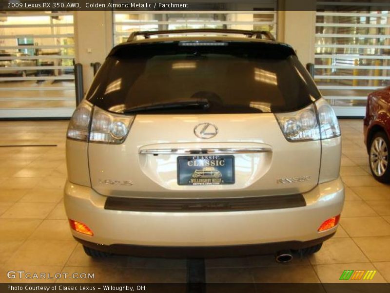 Golden Almond Metallic / Parchment 2009 Lexus RX 350 AWD