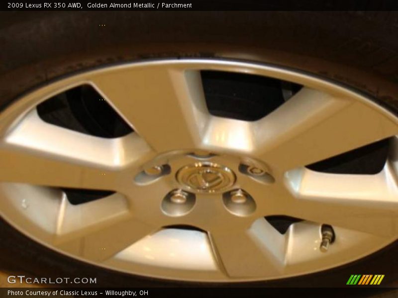 Golden Almond Metallic / Parchment 2009 Lexus RX 350 AWD
