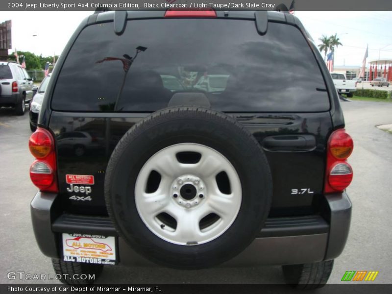 Black Clearcoat / Light Taupe/Dark Slate Gray 2004 Jeep Liberty Sport 4x4 Columbia Edition