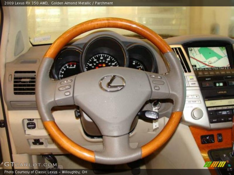 Golden Almond Metallic / Parchment 2009 Lexus RX 350 AWD