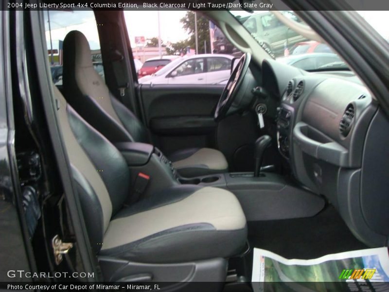 Black Clearcoat / Light Taupe/Dark Slate Gray 2004 Jeep Liberty Sport 4x4 Columbia Edition