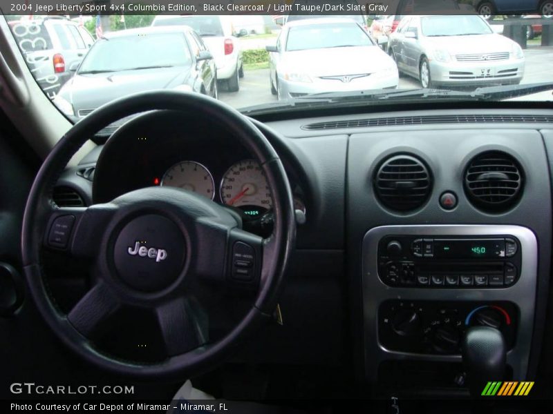 Black Clearcoat / Light Taupe/Dark Slate Gray 2004 Jeep Liberty Sport 4x4 Columbia Edition