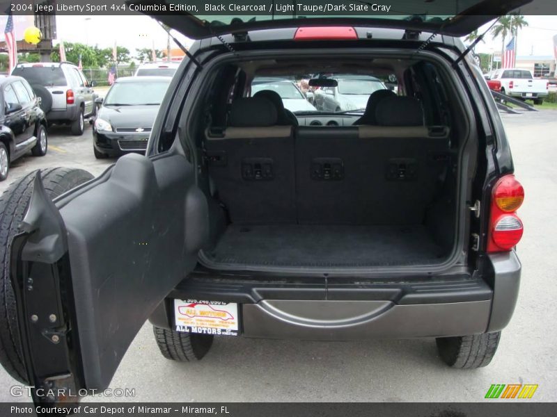 Black Clearcoat / Light Taupe/Dark Slate Gray 2004 Jeep Liberty Sport 4x4 Columbia Edition