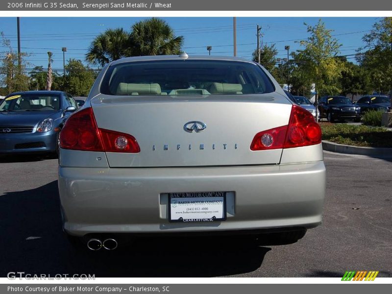 Serengeti Sand Metallic / Wheat 2006 Infiniti G 35 Sedan