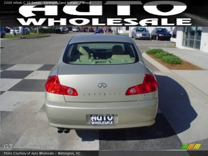 Serengeti Sand Metallic / Wheat 2006 Infiniti G 35 Sedan