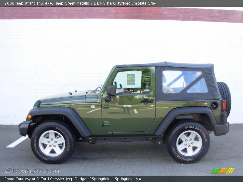 Jeep Green Metallic / Dark Slate Gray/Medium Slate Gray 2008 Jeep Wrangler X 4x4