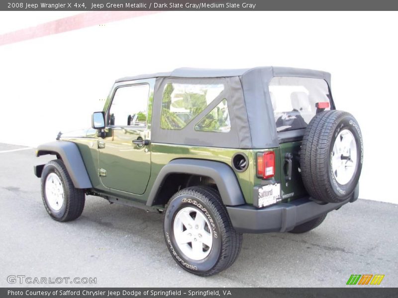 Jeep Green Metallic / Dark Slate Gray/Medium Slate Gray 2008 Jeep Wrangler X 4x4