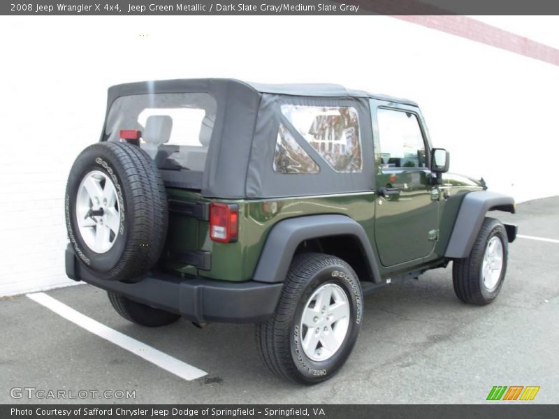 Jeep Green Metallic / Dark Slate Gray/Medium Slate Gray 2008 Jeep Wrangler X 4x4