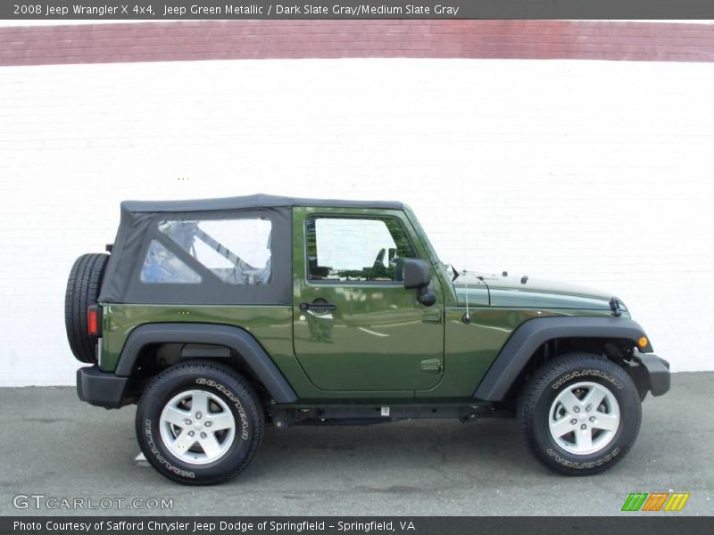 Jeep Green Metallic / Dark Slate Gray/Medium Slate Gray 2008 Jeep Wrangler X 4x4