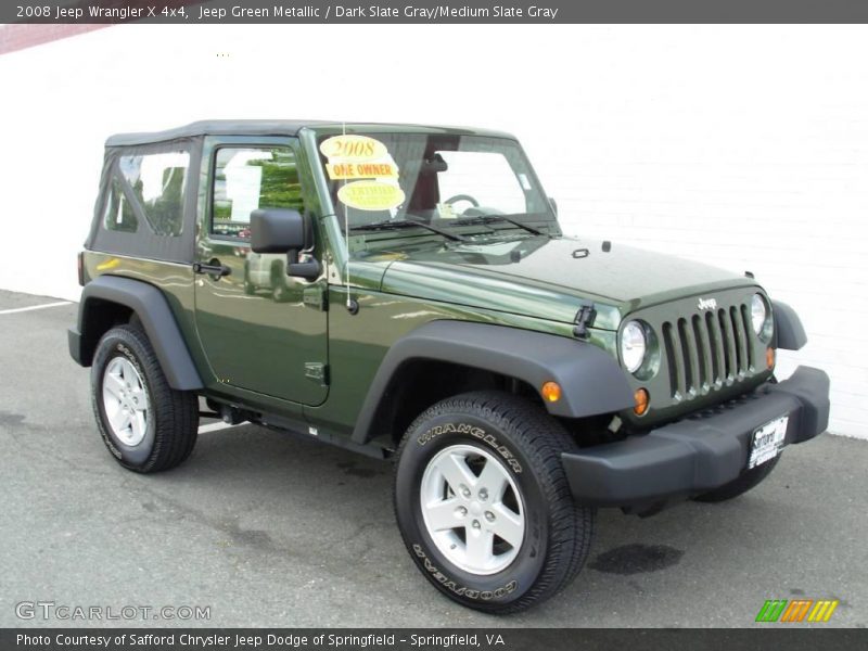 Jeep Green Metallic / Dark Slate Gray/Medium Slate Gray 2008 Jeep Wrangler X 4x4