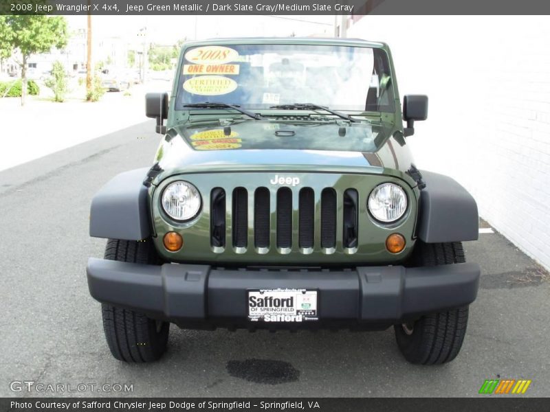 Jeep Green Metallic / Dark Slate Gray/Medium Slate Gray 2008 Jeep Wrangler X 4x4