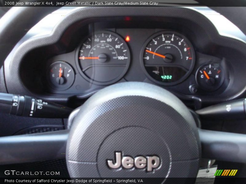 Jeep Green Metallic / Dark Slate Gray/Medium Slate Gray 2008 Jeep Wrangler X 4x4