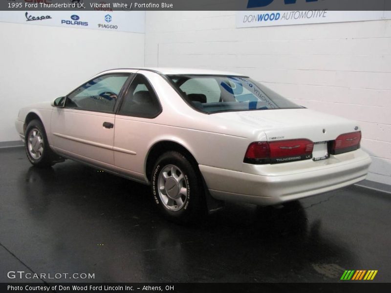 Vibrant White / Portofino Blue 1995 Ford Thunderbird LX