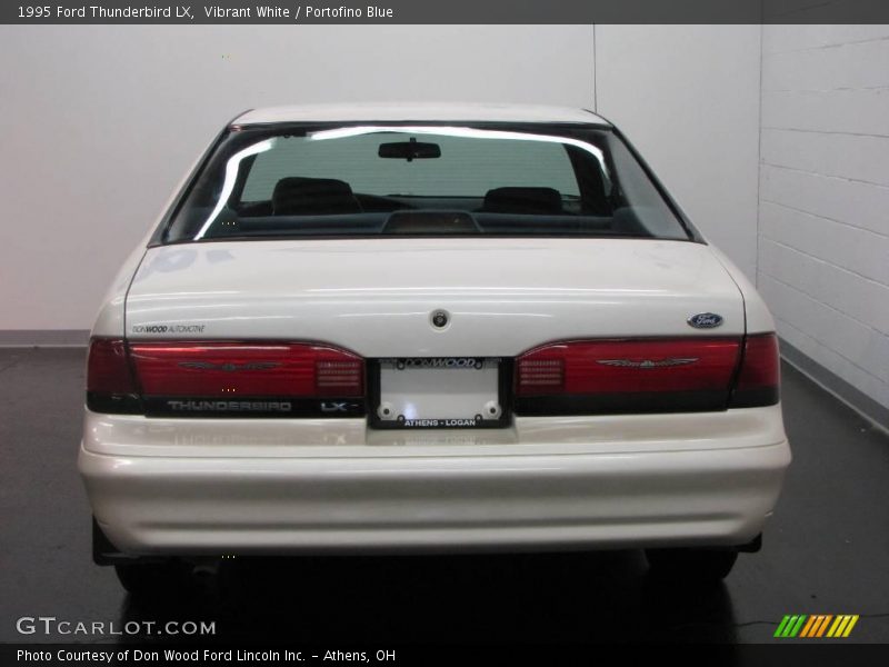 Vibrant White / Portofino Blue 1995 Ford Thunderbird LX