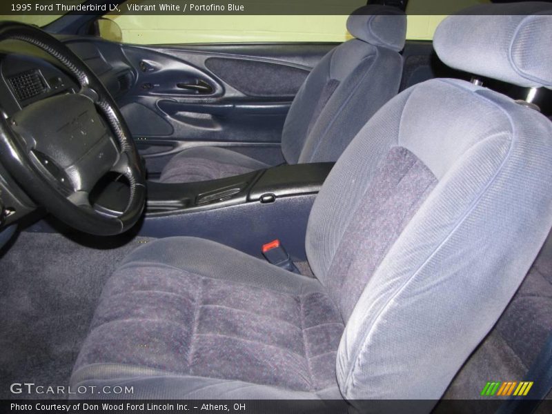 Vibrant White / Portofino Blue 1995 Ford Thunderbird LX