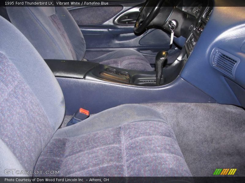 Vibrant White / Portofino Blue 1995 Ford Thunderbird LX