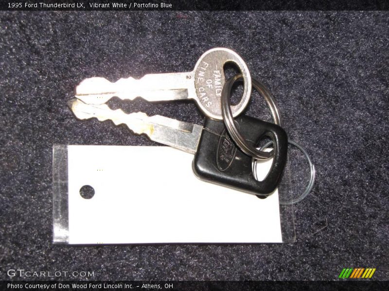 Vibrant White / Portofino Blue 1995 Ford Thunderbird LX