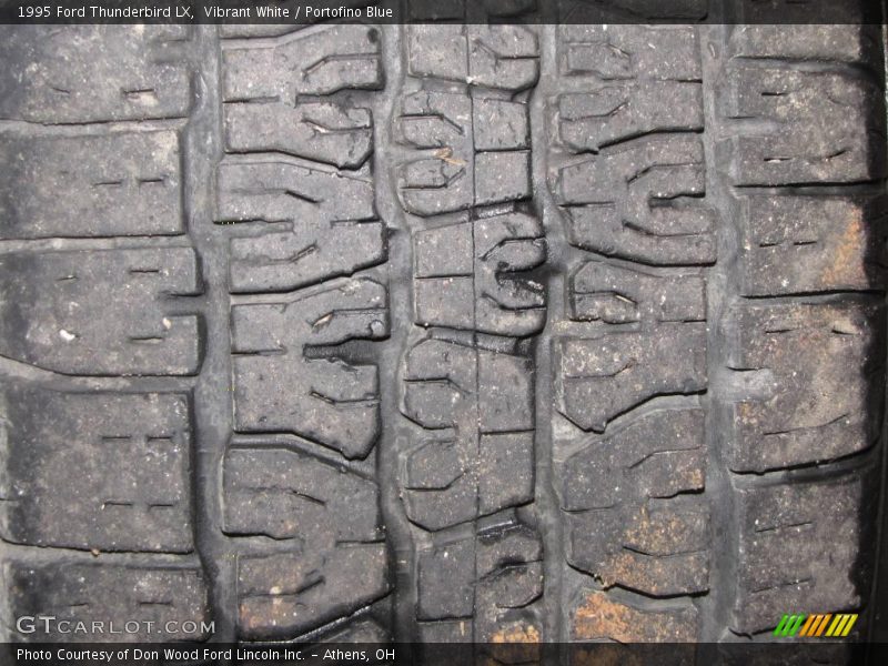 Vibrant White / Portofino Blue 1995 Ford Thunderbird LX