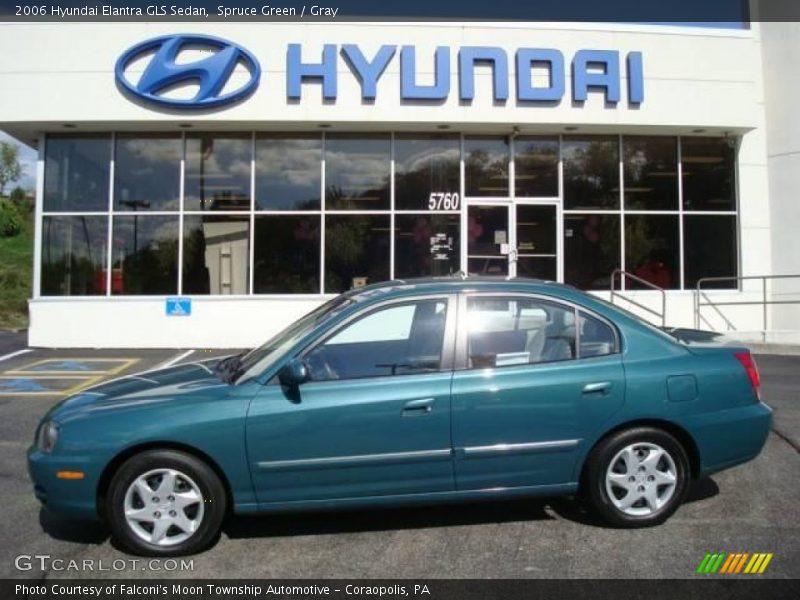 Spruce Green / Gray 2006 Hyundai Elantra GLS Sedan