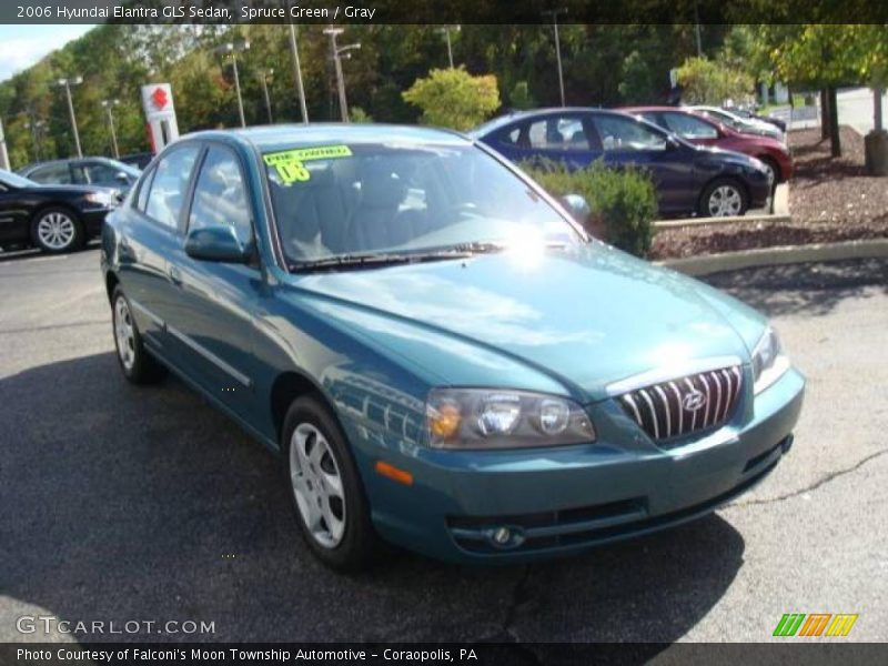 Spruce Green / Gray 2006 Hyundai Elantra GLS Sedan