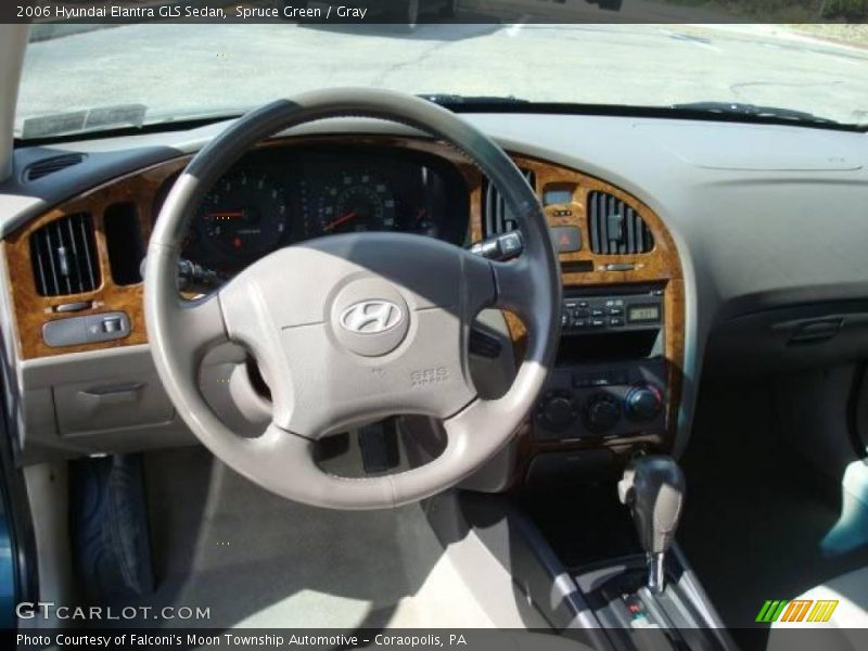 Spruce Green / Gray 2006 Hyundai Elantra GLS Sedan