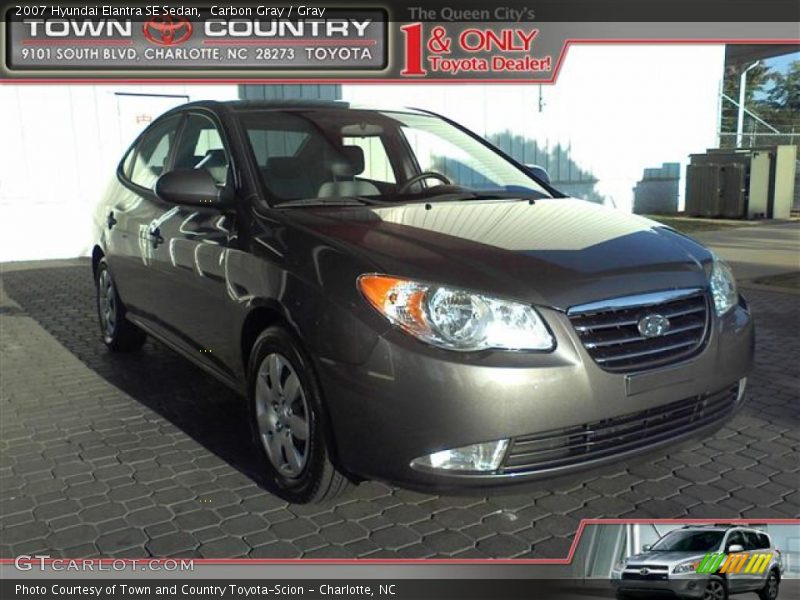 Carbon Gray / Gray 2007 Hyundai Elantra SE Sedan