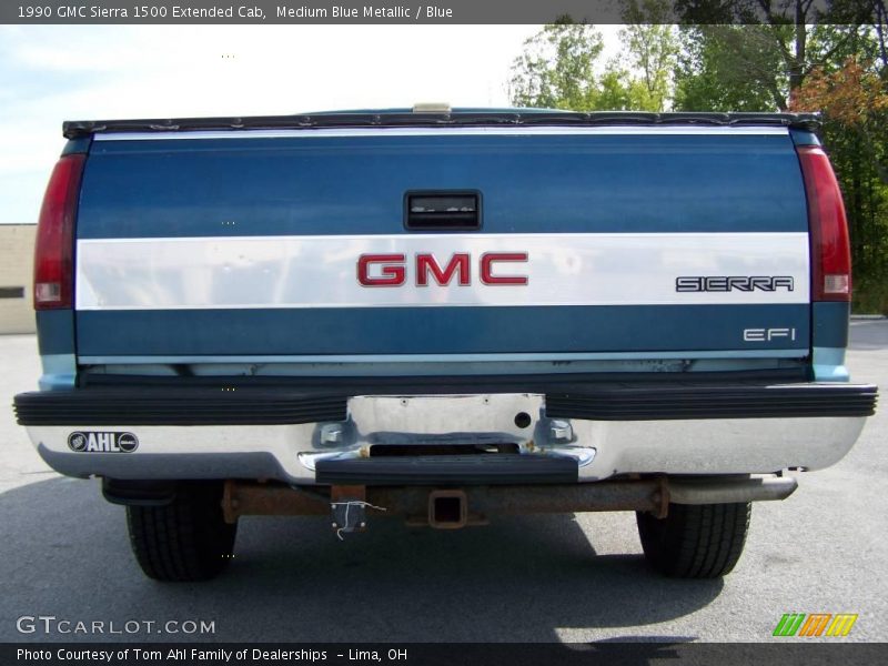 Medium Blue Metallic / Blue 1990 GMC Sierra 1500 Extended Cab