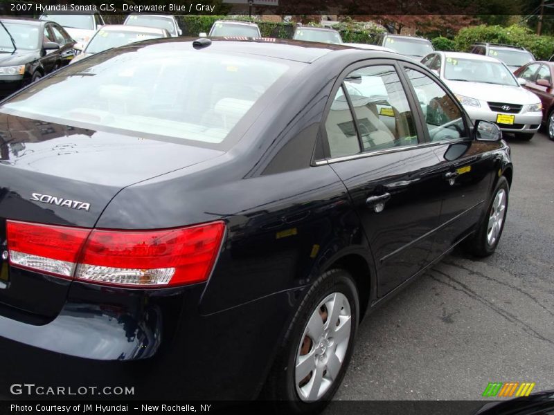 Deepwater Blue / Gray 2007 Hyundai Sonata GLS