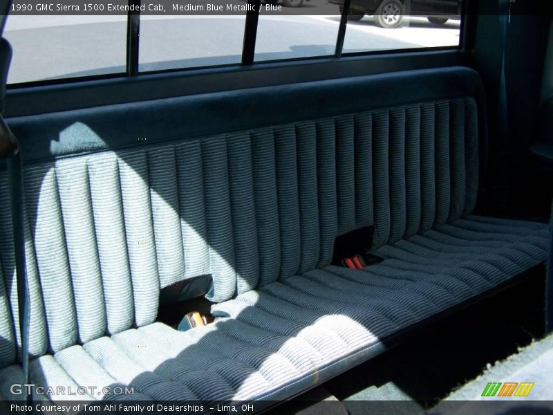 Medium Blue Metallic / Blue 1990 GMC Sierra 1500 Extended Cab