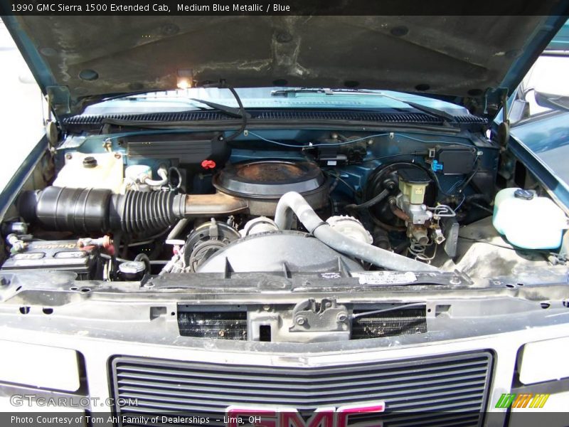 Medium Blue Metallic / Blue 1990 GMC Sierra 1500 Extended Cab